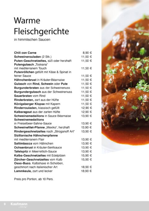Metzgerei Otto - Bistro & Partyservice Party- und Plattenservice, Catering - Metzgerei Kaufmann GmbH